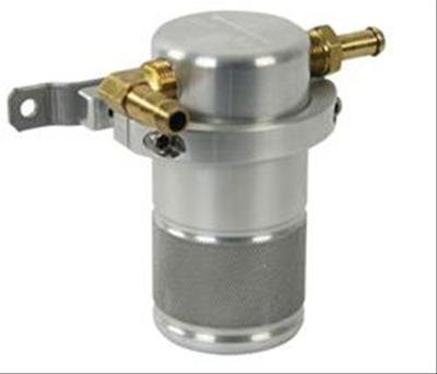 Moroso 15-17 Ford Mustang GT Air/Oil Separator Catch Can - Small Body - Billet Aluminum