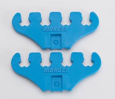 Moroso Wire Loom - 7-9mm - 4 Hole - Blue - 2 Per Card