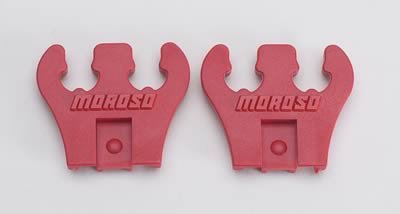 Moroso Wire Loom - 7-9mm - 2 Hole - Red - 2 Per Card