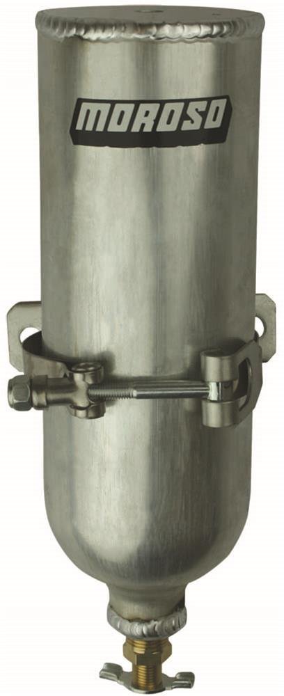 Moroso Coolant Neck Overflow Tank 3in Diameter x 9in Tall Aluminum