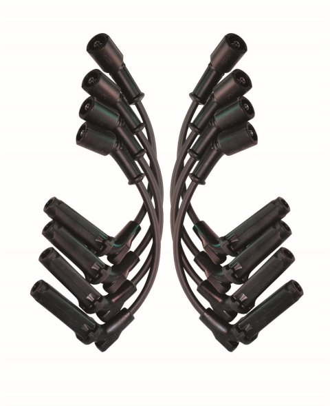Moroso GM LS 11 Inch Long Coil On Plug 90 Deg Boots Unsleeved Ultra Spark Plug Wire Set -Black