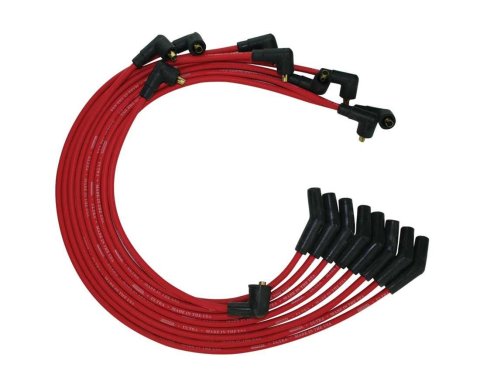 Moroso Ford 351C/390/429/460 Unsleeved Non-HEI 135 Ends Ultra Spark Plug Wire Set - Red