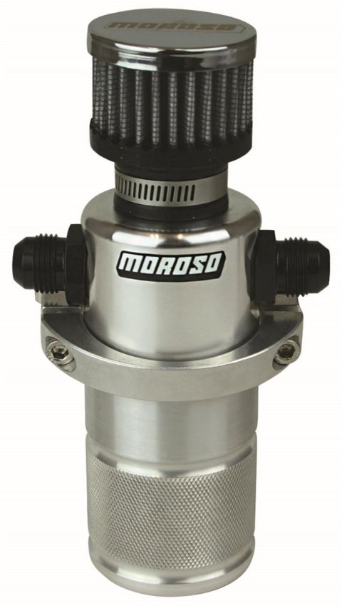 Moroso Compact Breather Tank - Polished