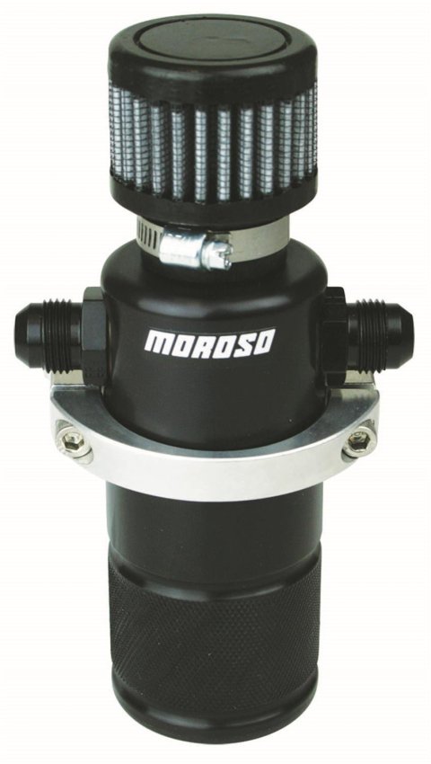 Moroso Compact Breather Tank - Black