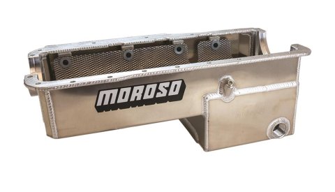 Moroso Small Block Ford 351W Fox Body Mustang External -16AN Wet Sump Aluminum Oil Pan
