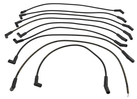 Moroso Ford 351W Over V/C HEI Unsleeved 135 Degree Mag Tune Ignition Wire Set - Black