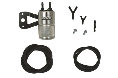 Moroso H-D Twin Cam (w/Vance & Hines VO2 Air Cleaner Excl VO2 90) Air Oil Separator - Polished