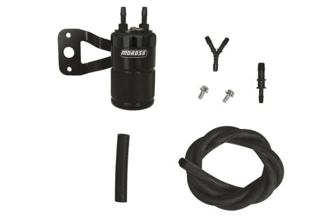 Moroso Harley-Davidson Twin Cam (w/SS Teardrop Air Cleaner) Air Oil Separator - Black
