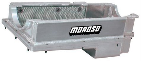 Moroso Brodix 5.00in Bore BBC 2 Piece Wet Sump Aluminum Oil Pan