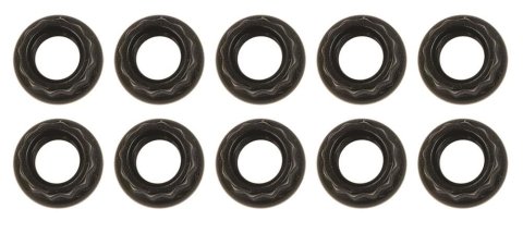 Moroso Black OX Nuts - 1/4-28 (10 Pack)