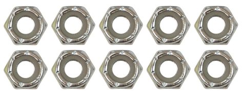 Moroso Zinc Nylock Nuts - 1/4-20 (10 Pack)