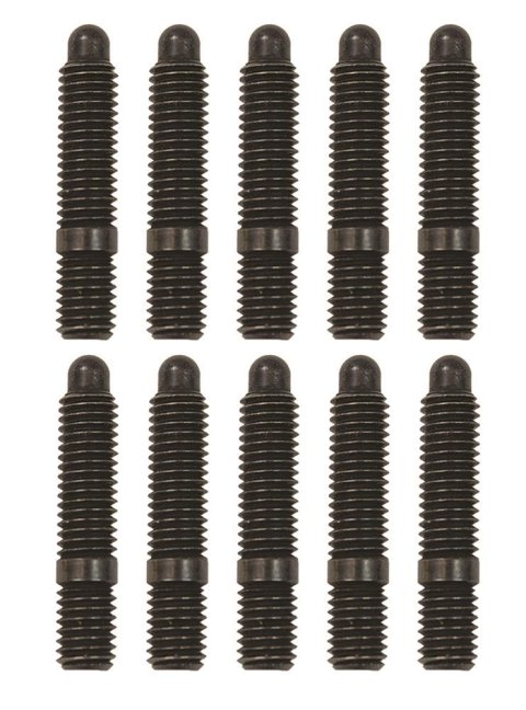 Moroso Bullet Nose Black OX Studs - M8 X 1.25 X 41mm (10 Pack)