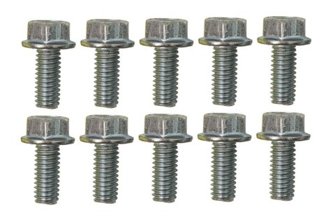 Moroso 5/16in-18 x .750in Serrated Zinc Flange Bolt - 10 Pack