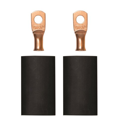 Moroso 1/4in Dia Stud 8 GA Wire Crimp/Solder Battery Cable Terminal Kit (2 Pack)