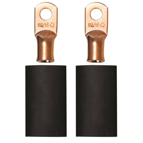 Moroso 5/16in Dia Stud 1 GA Wire Crimp/Solder Battery Cable Terminal Kit (2 Pack)