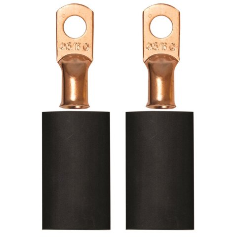 Moroso 5/16in Dia Stud 4 GA Wire Crimp/Solder Battery Cable Terminal Kit (2 Pack)