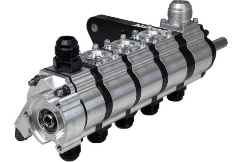 Moroso BBC Tri Lobe 5 Stage Passenger Right Side Block Mount Dry Sump Oil Pump w/Fuel Pump Drive