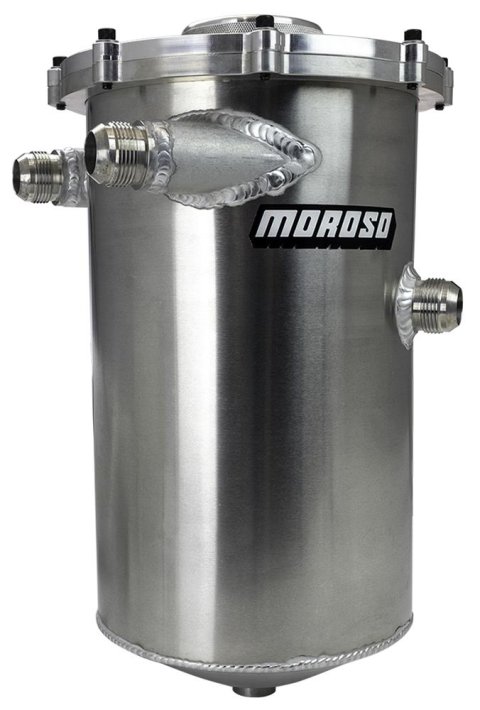 Moroso MMPS Split Top 16in Tall 8in Dia 7.5qt Dry Sump Tank