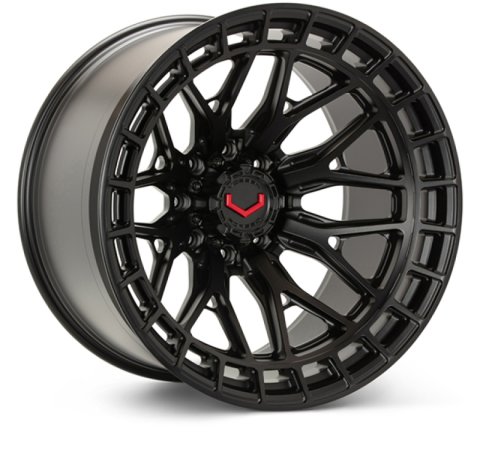 Vossen LCX-02 24x14 - 8x180 - ET75 - Mega Deep - 124.3 - Satin Black Wheel