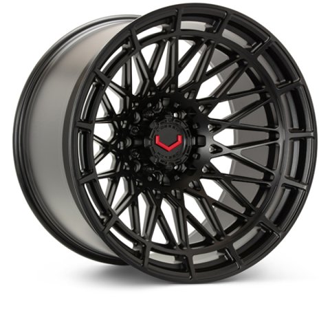 Vossen LCX-03 24x12 - 8x170 - ET44 - Ultra Deep - 125.1 - Satin Black Wheel