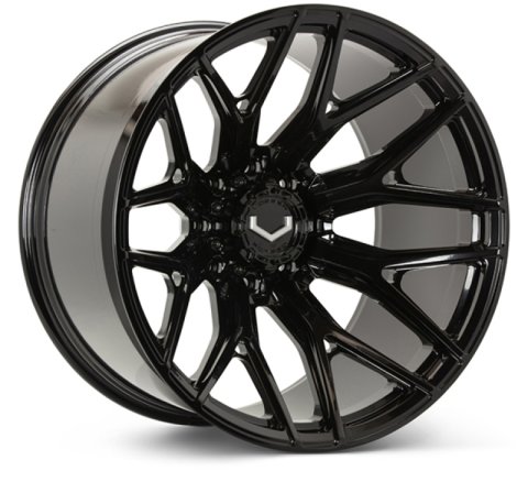 Vossen VFX-03 22x10 - 6x135 - ET18 - Super Deep - 87.1 - Gloss Black Wheel
