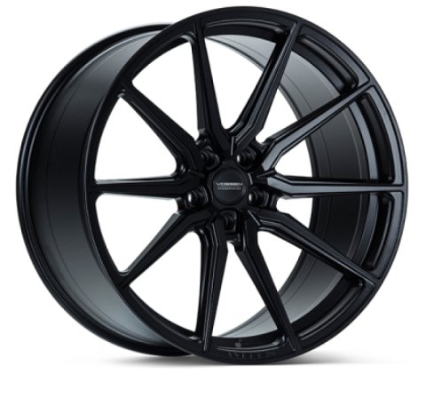 Vossen HF3 - 19x9 - 5x112 - ET15 - DEEP - SB - Satin Black Wheel