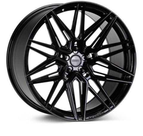 Vossen HF7 - 22x10 - ET39 - 5x120 - 63.4 - DEEP - GB - Gloss Black Wheel