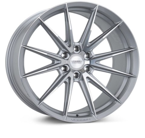 Vossen HFX-2 22x10 / 6x135 / ET-18 / Super Deep Face / 87.1 - Silver Polished Wheel