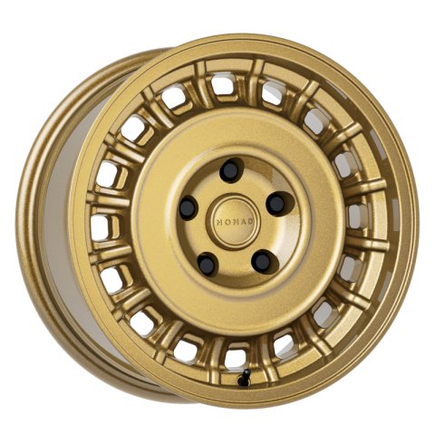 Nomad N502GR Arvo 15x7in / 5x114.3 BP / 15mm Offset / 72.62mm Bore - Gloss Gold Wheel