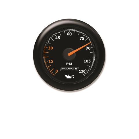 Innovate MTX Analog Oil Pressure Gauge 0-120psi - Black Dial