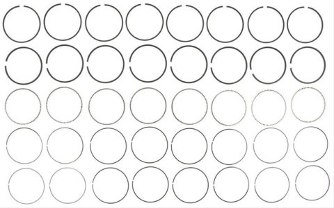 Mahle Rings GM LS1 V8 1997-2001 346 5.7L Vin G S Moly Ring Set
