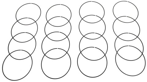 Mahle Rings GM 6.0L LS Engine Truck LQ9 / L96 .106in RW Oil Ring Moly Ring Set