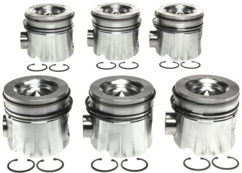 Mahle OE Cummins B 5.9L L6 .020 w/ PC Eng Set Piston Set (Set of 6)