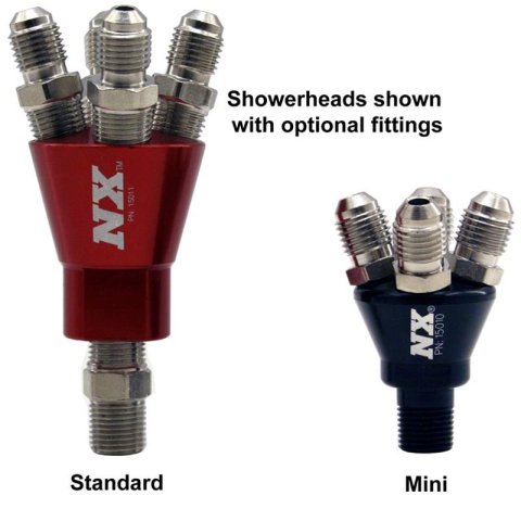 Nitrous Express 4 Port Micro Showerhead Distribution Block - Black