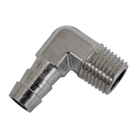 Nitrous Express 1/4 NPT x 3/8 90 Hose Barb