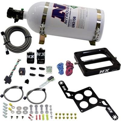 Nitrous Express 4500 RNC Conventional Nitrous Plate Kit w/.375in Solenoid w/15lb Bottle