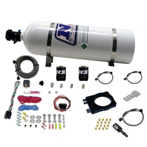 Nitrous Express 90mm Hemi Plate System (50-400hp) w/15lb Bottle