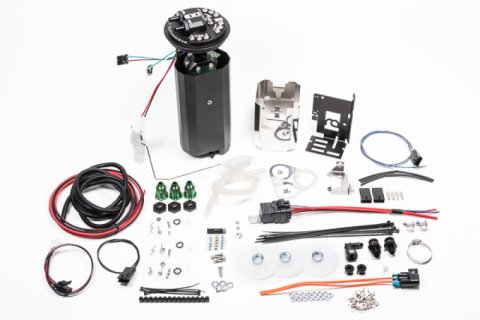 Radium Engineering Nissan R32 GT-R Fuel Hanger Surge Tank Walbro or AEM 50-1200 - Pumps Not Incl.