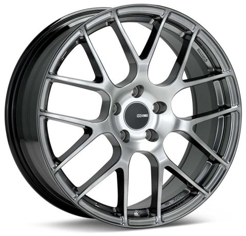 Enkei Raijin 18x8.5 50mm Offset 5x114.3 Bolt Pattern 72.6 Bore Diameter Hyper Silver Wheel