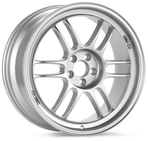 Enkei RPF1 18x8 5x114.3 35mm Offset 73mm Bore Silver Wheel RX8 / 93-98 Supra