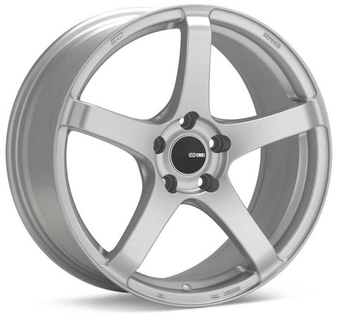 Enkei Kojin 18x8 40mm Offset 5x100 Bolt Pattern 72.6mm Bore Dia Matte Silver Wheel