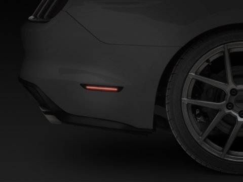 Raxiom 15-22 Ford Mustang Axial Series LED Side Marker Lights Rear (Smoked)