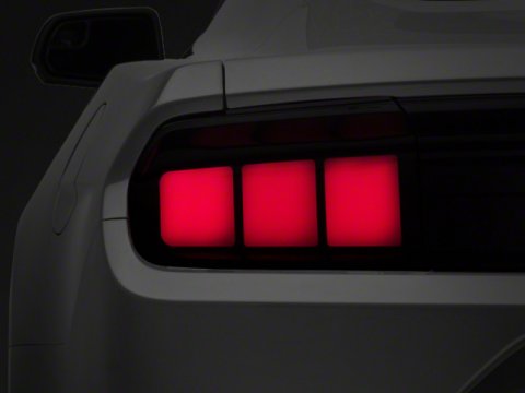 Raxiom 15-23 Ford Mustang Profile LED Tail Lights Gloss Black Housing- Red Lens