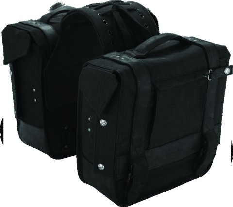 Burly Brand Throw-over Saddlebag - Black