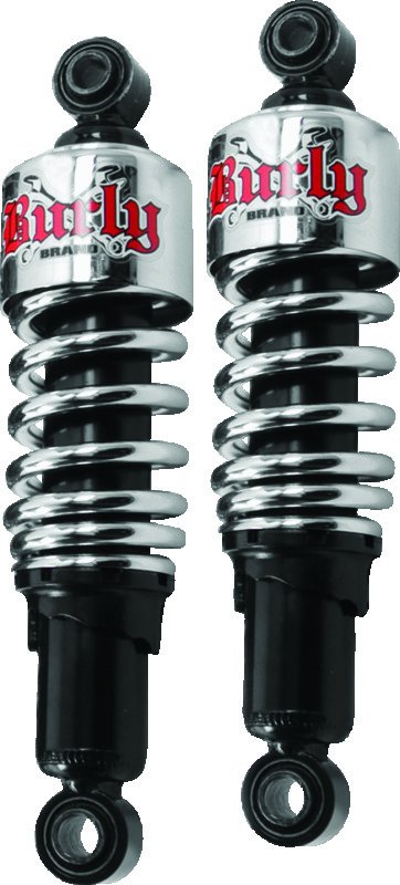 Burly Brand XL Shocks 10.5in - Chrome