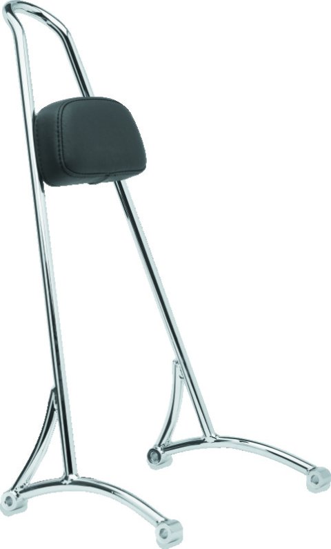 Burly Brand Tall Sissy Bar 20in - Chrome