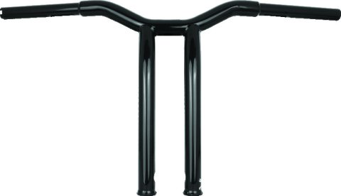 Burly Brand Dominator Raked Bar 14in - Gloss Black
