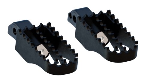 Burly Brand Pegs Passenger MX Black