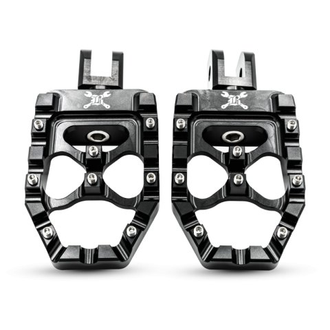 Burly Brand 18-24 M8 Softail MX-Evolution Pegs - Black