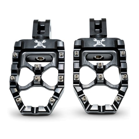 Burly Brand 18-24 M8 Softail MX-Evolution Passenger Pegs - Black